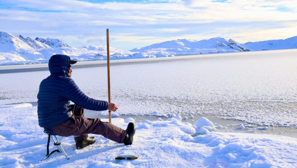 Pesca destacat groenlandia en família
