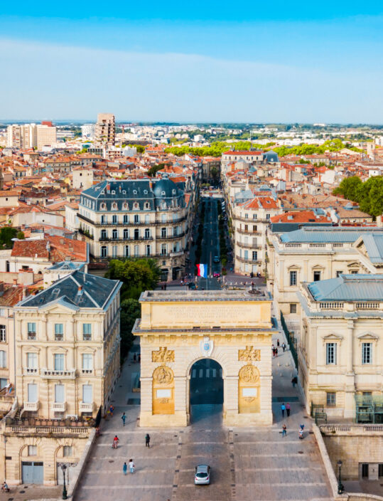 Triumphal Arch Arc Triomphe, Montpellier