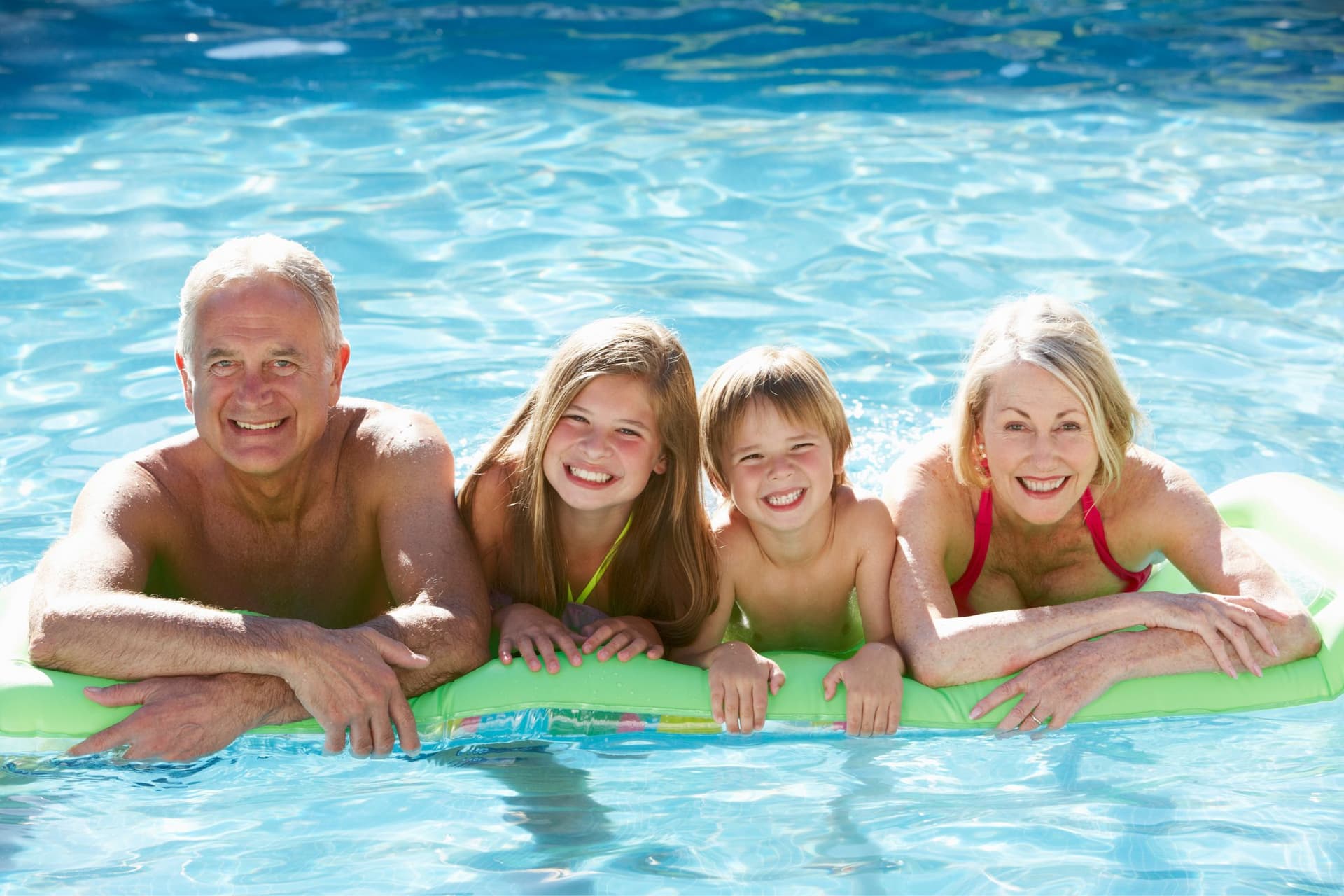 avis i néts en una piscina